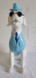Statue en résine chien 63cm
