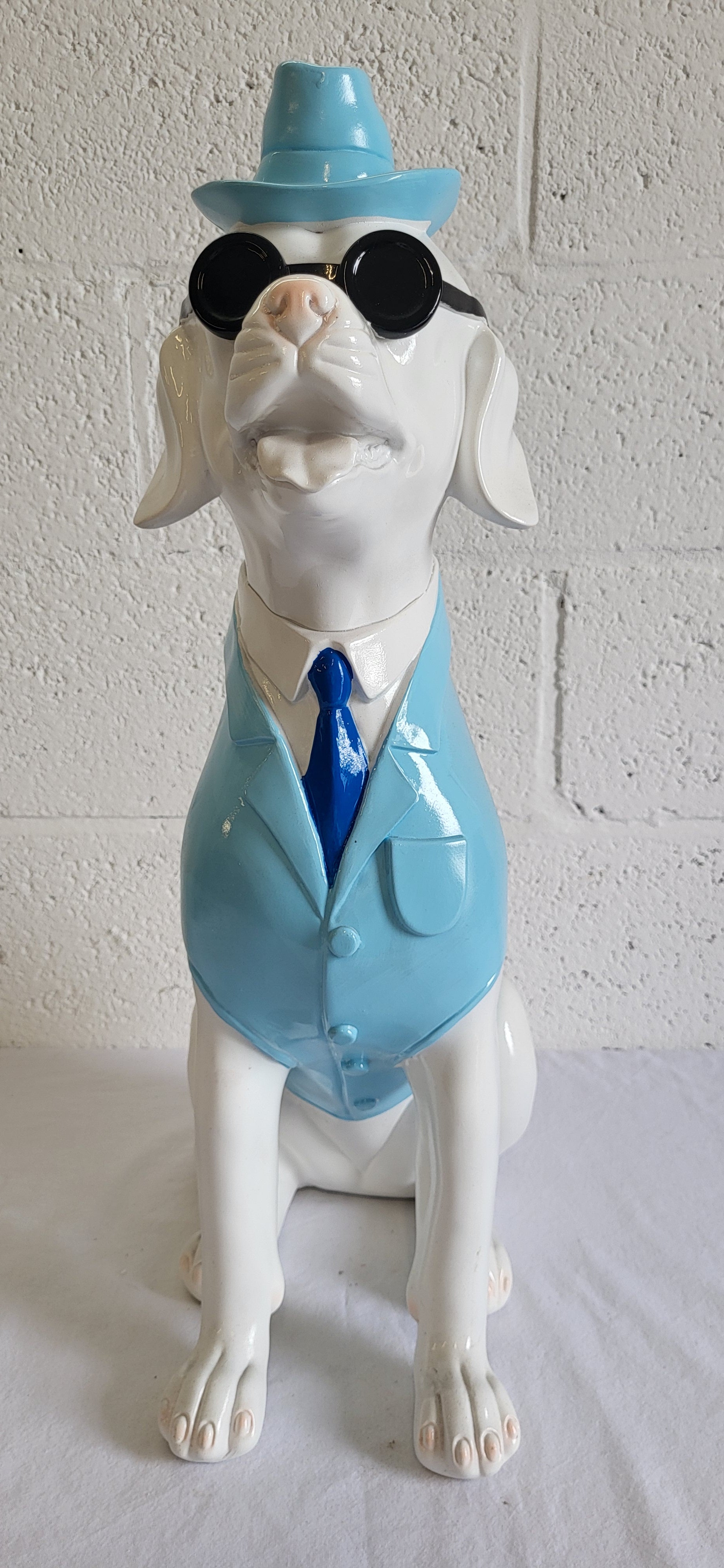 Statue en résine chien 63cm