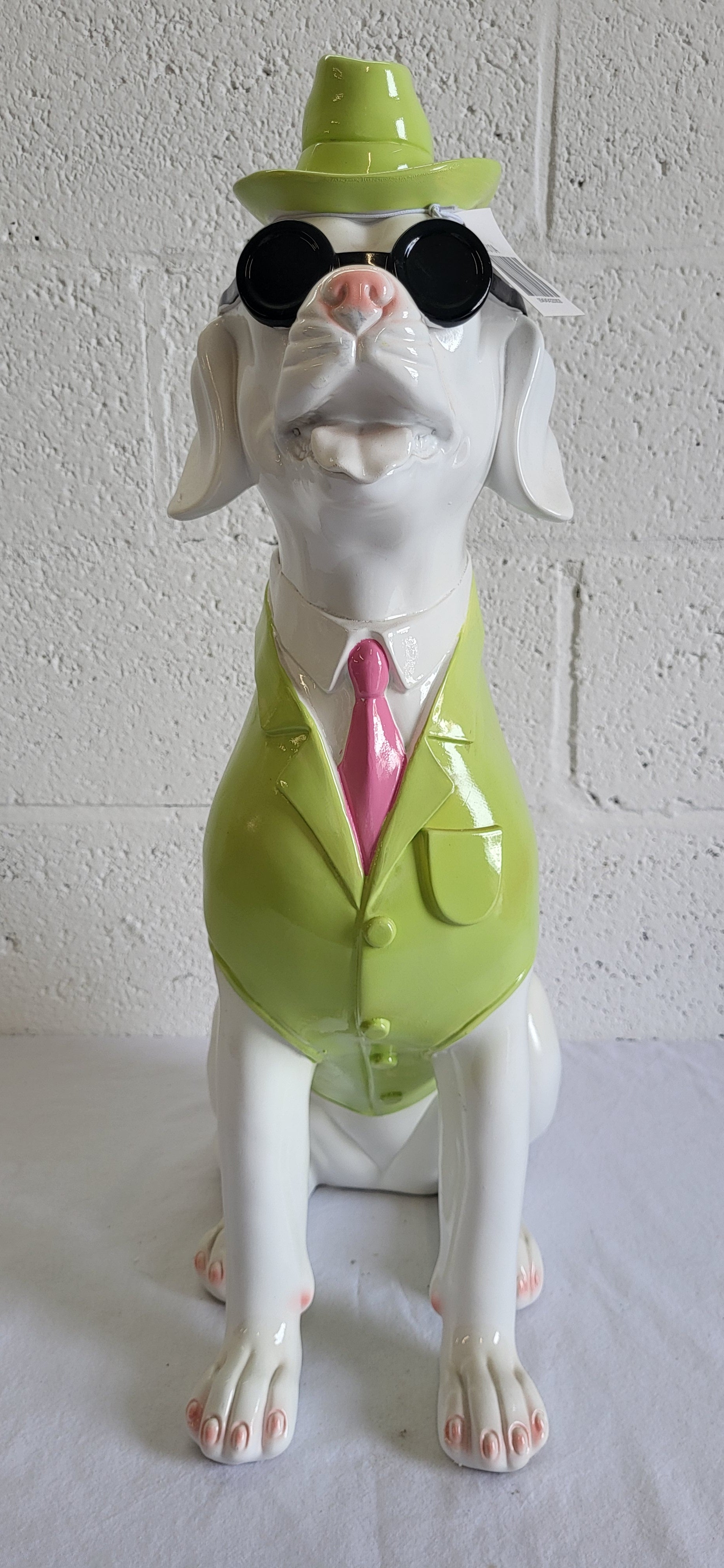 Statue en résine chien 63cm